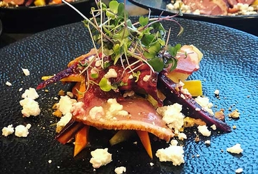 Carrot Salad with Smoked Duck