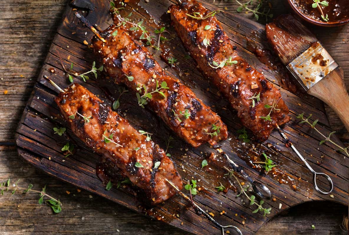 Italian Goose Skewers