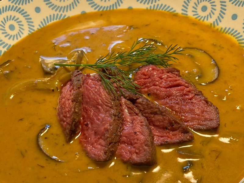 Hearty Mushroom Soup with Steak Default