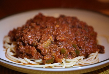 Spaghetti with Venison Meat Sauce